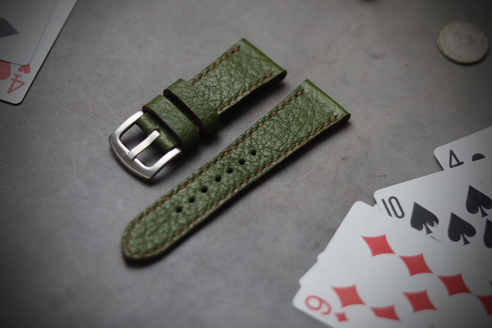 FOREST GREEN FULL STITCHED (BROWN ACCENT)