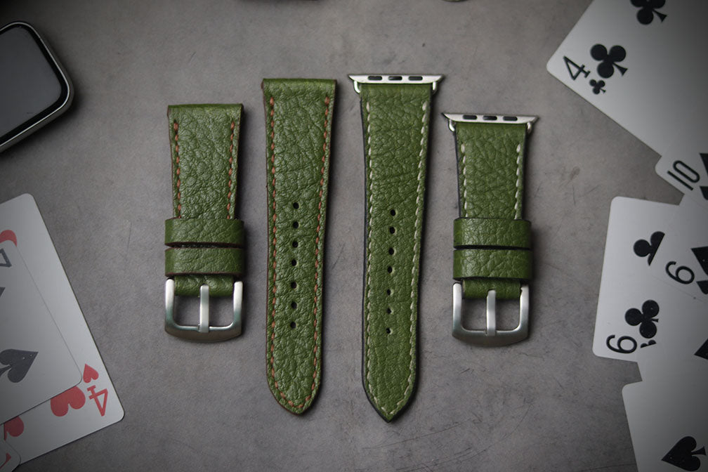 FOREST GREEN FULL STITCHED (BROWN ACCENT)