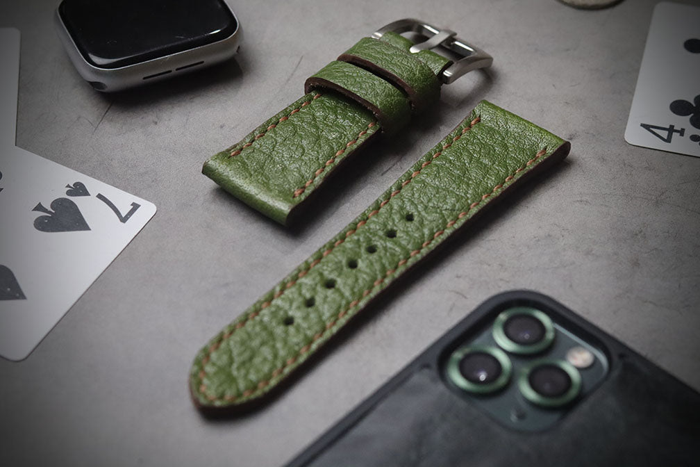 FOREST GREEN FULL STITCHED (BROWN ACCENT)