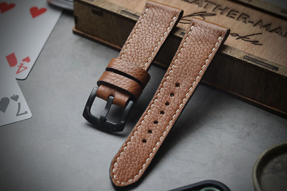 BROWN MINERVA FULL STITCHED