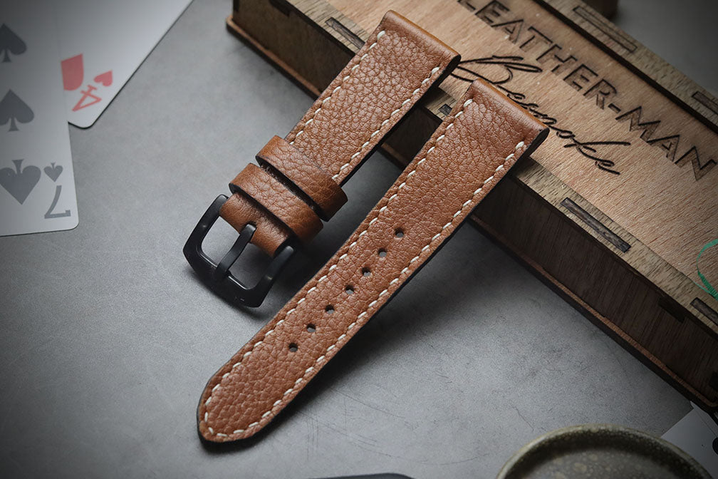 BROWN MINERVA FULL STITCHED