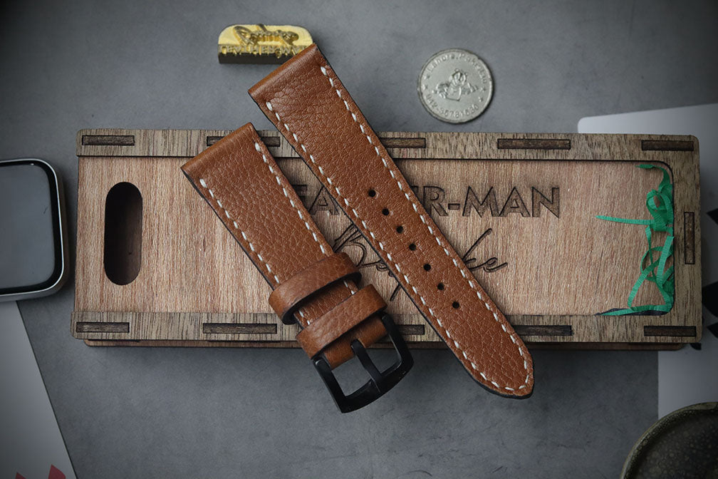BROWN MINERVA FULL STITCHED