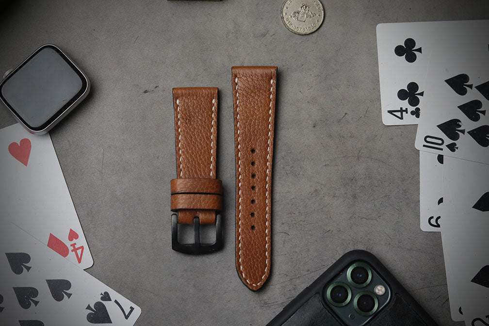 BROWN MINERVA FULL STITCHED