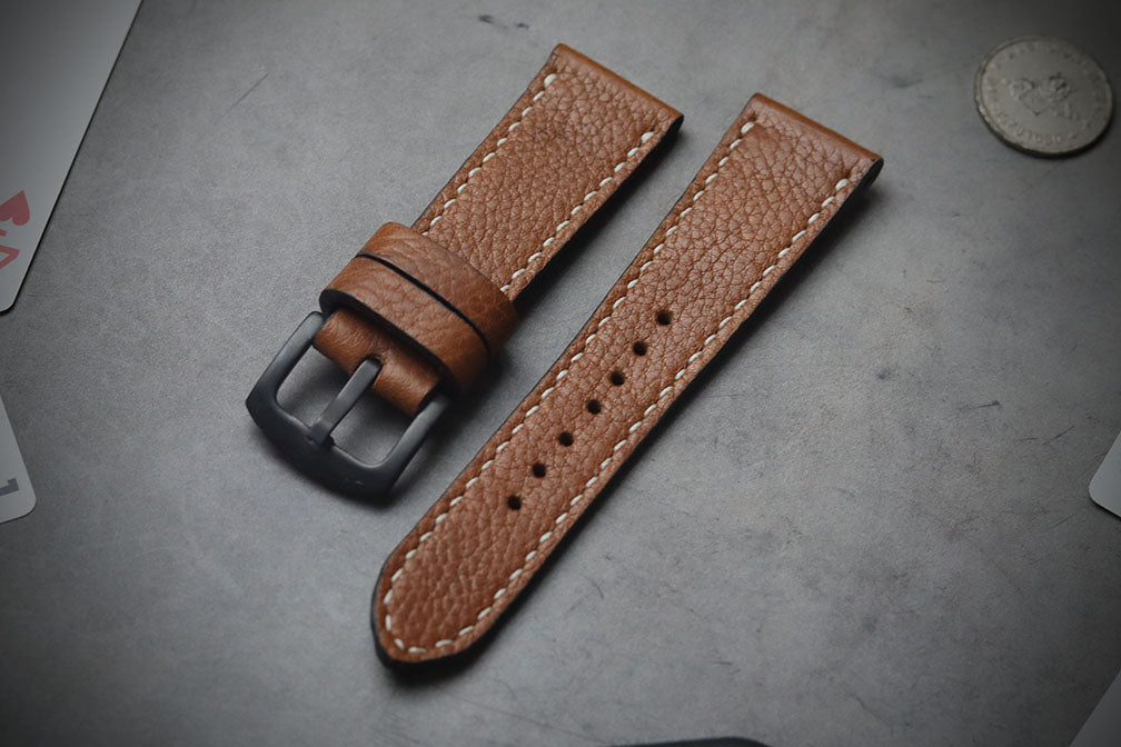 BROWN MINERVA FULL STITCHED