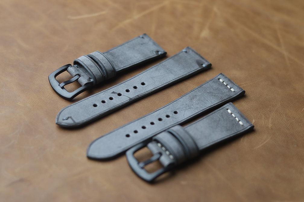 PEWTER GREY MINIMAL STITCHED