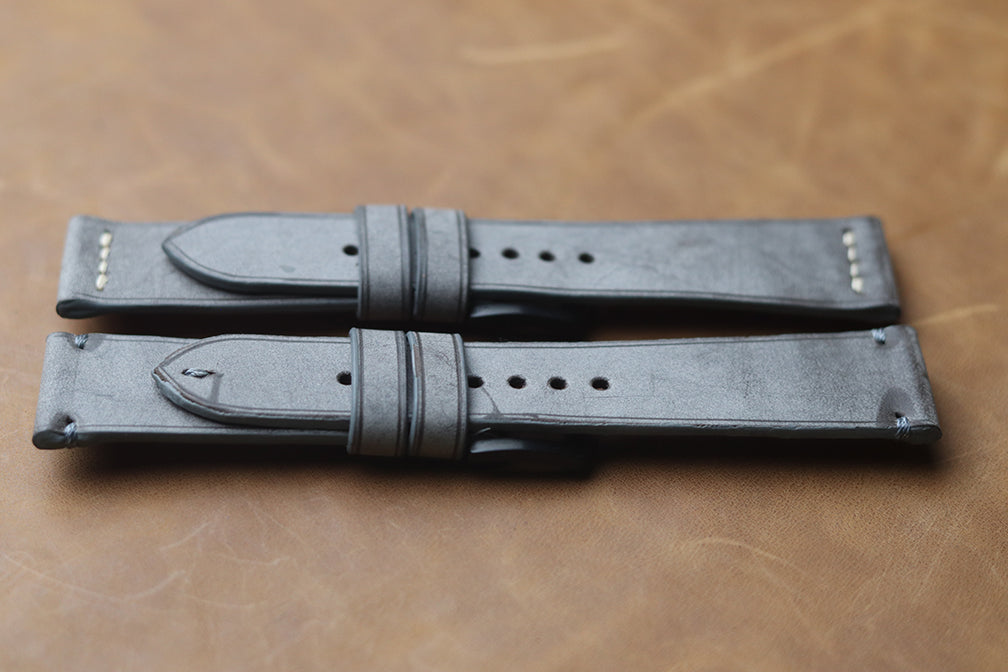 PEWTER GREY MINIMAL STITCHED