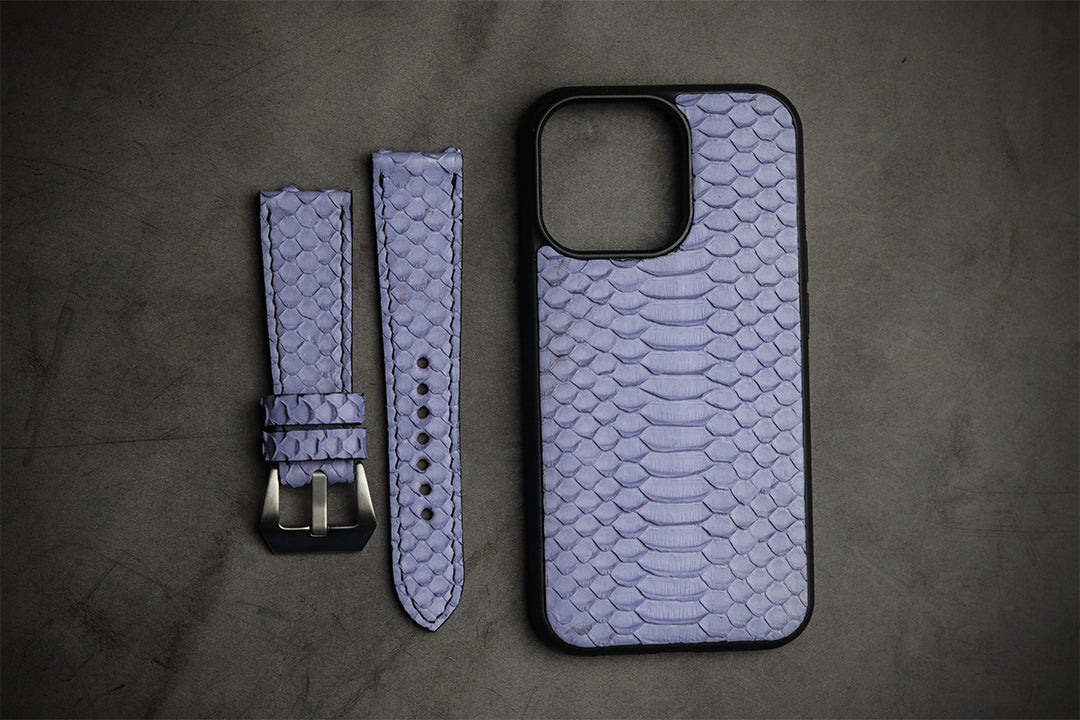 LAVENDER PURPLE SNAKE SKIN PHONE CASE