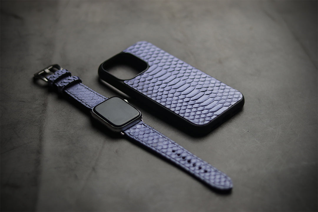 LAVENDER PURPLE SNAKE SKIN PHONE CASE