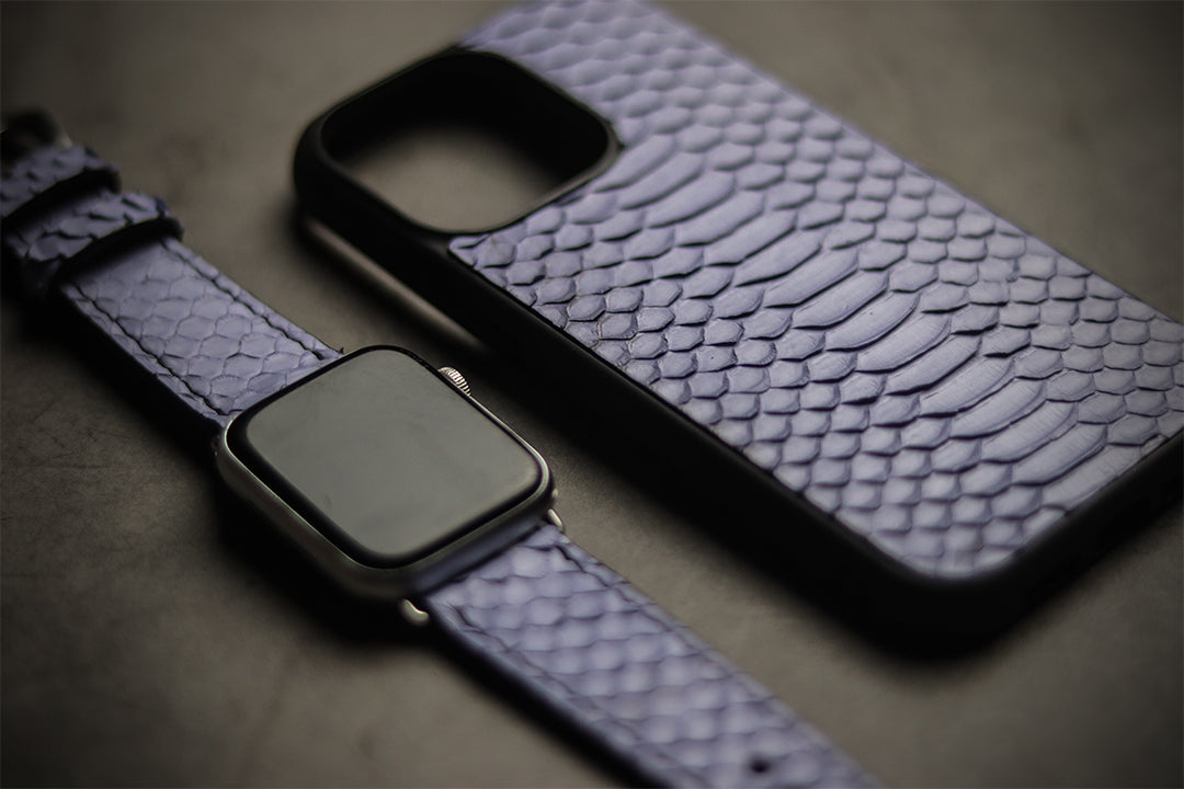 LAVENDER PURPLE SNAKE SKIN PHONE CASE