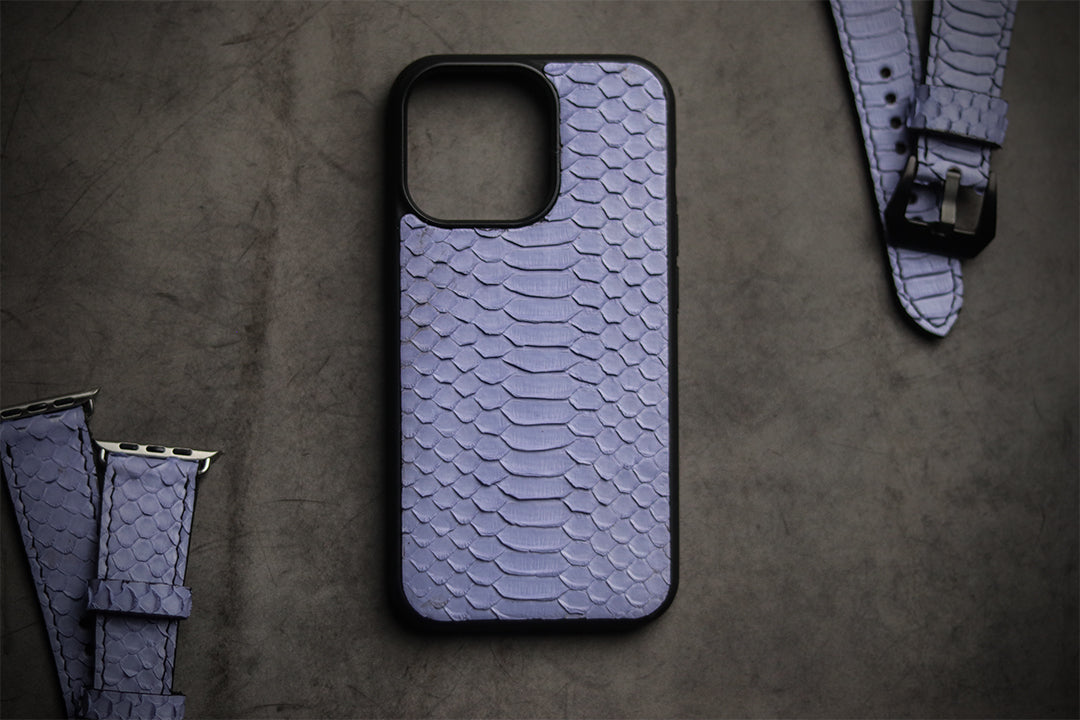 LAVENDER PURPLE SNAKE SKIN PHONE CASE