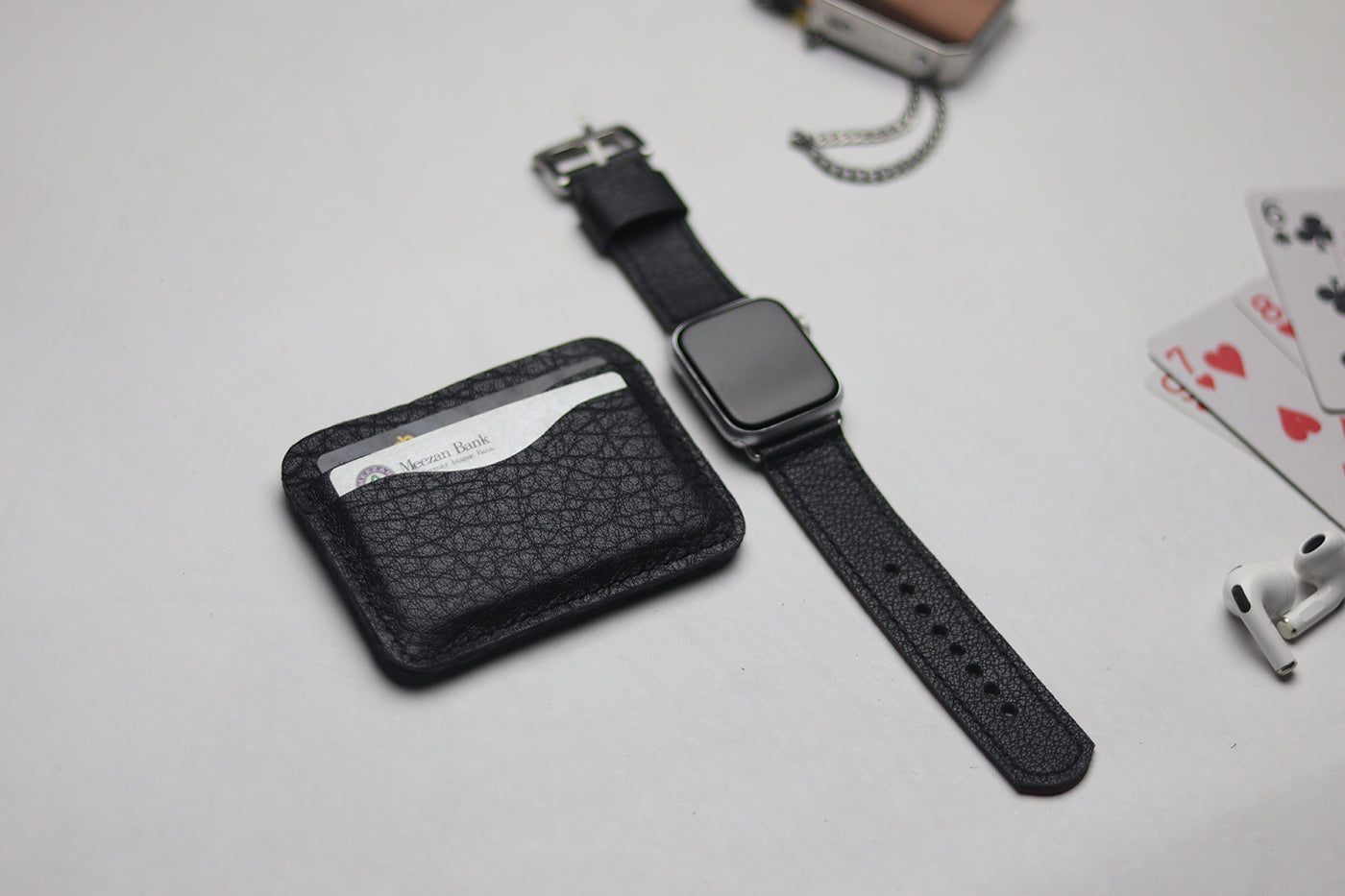 MINIMAL - ITALIAN CHEVRE BLACK