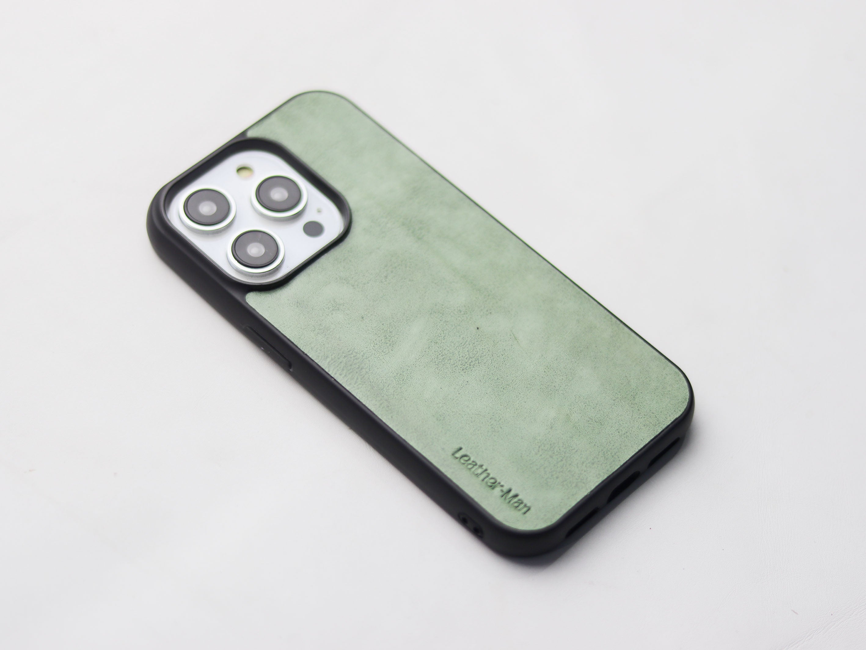 MINT GREEN LEATHER - CLASSIC PHONE CASE