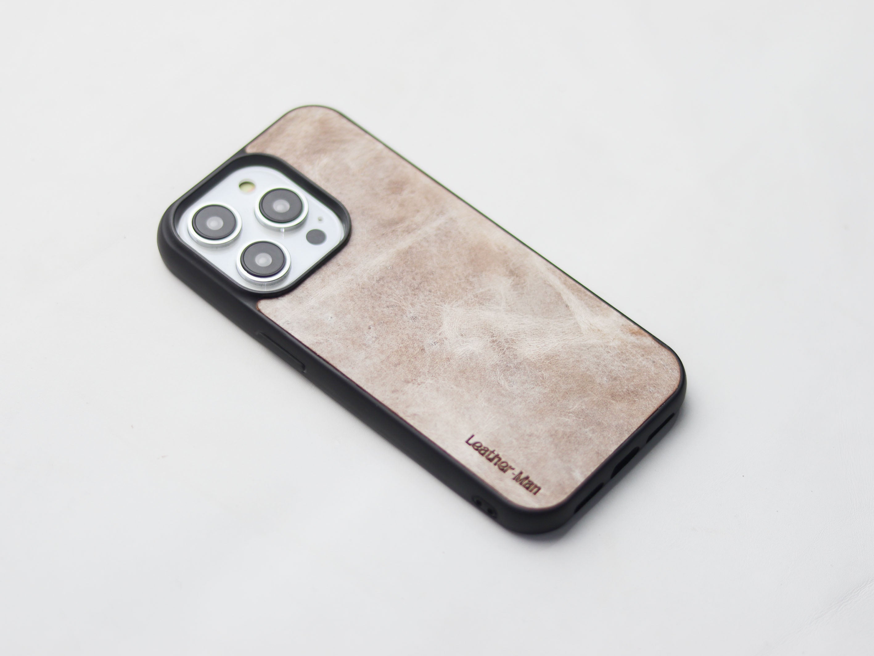 MARBLE BROWN LEATHER - CLASSIC PHONE CASE