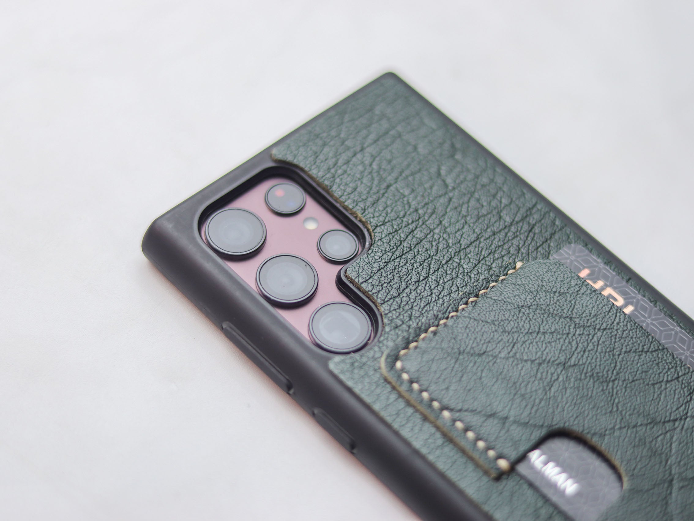PINE GREEN GREEN LEATHER WALLET PHONE CASE
