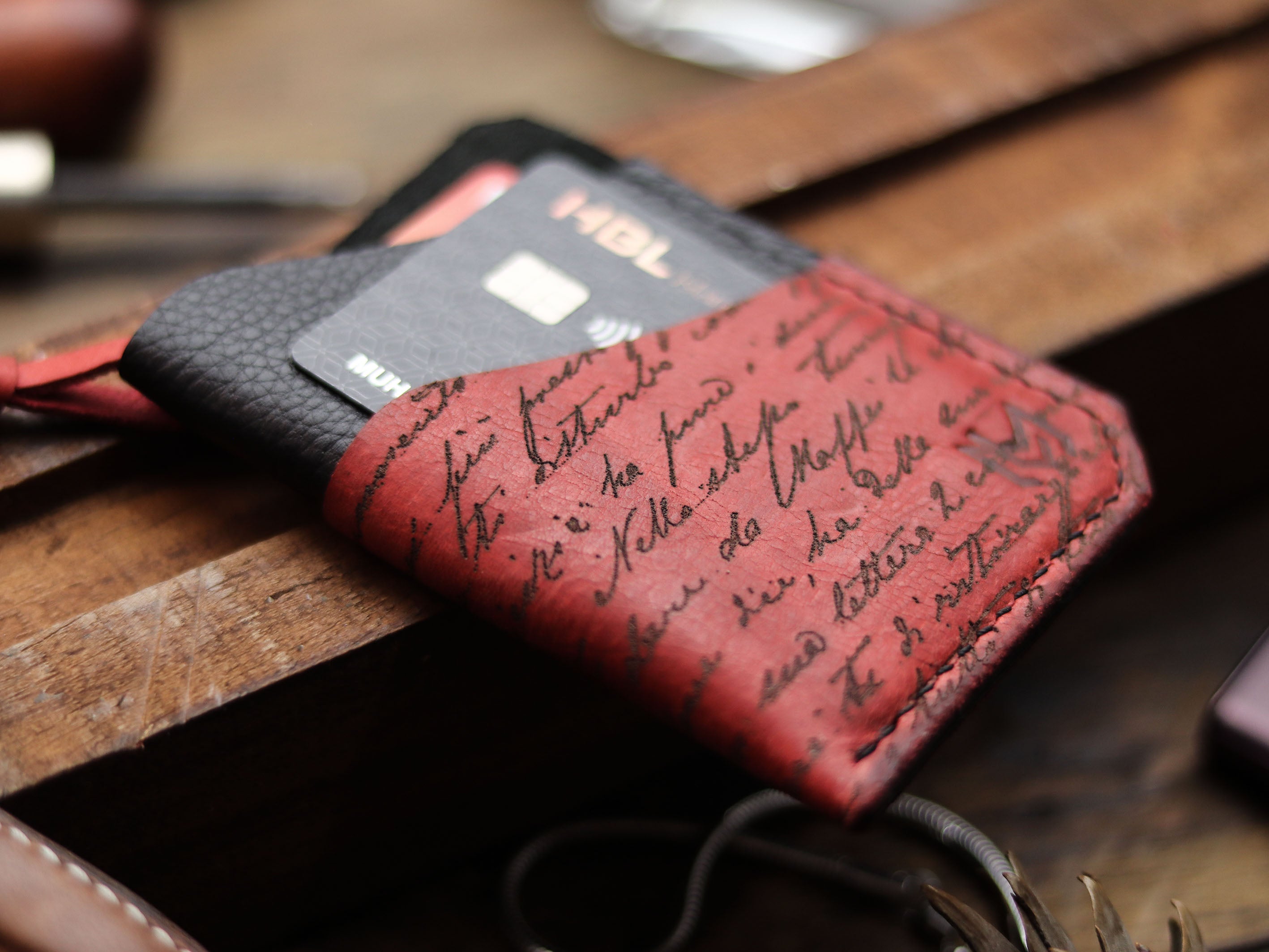 ETON - PRISMATIC RED LEATHER (ENGRAVED)