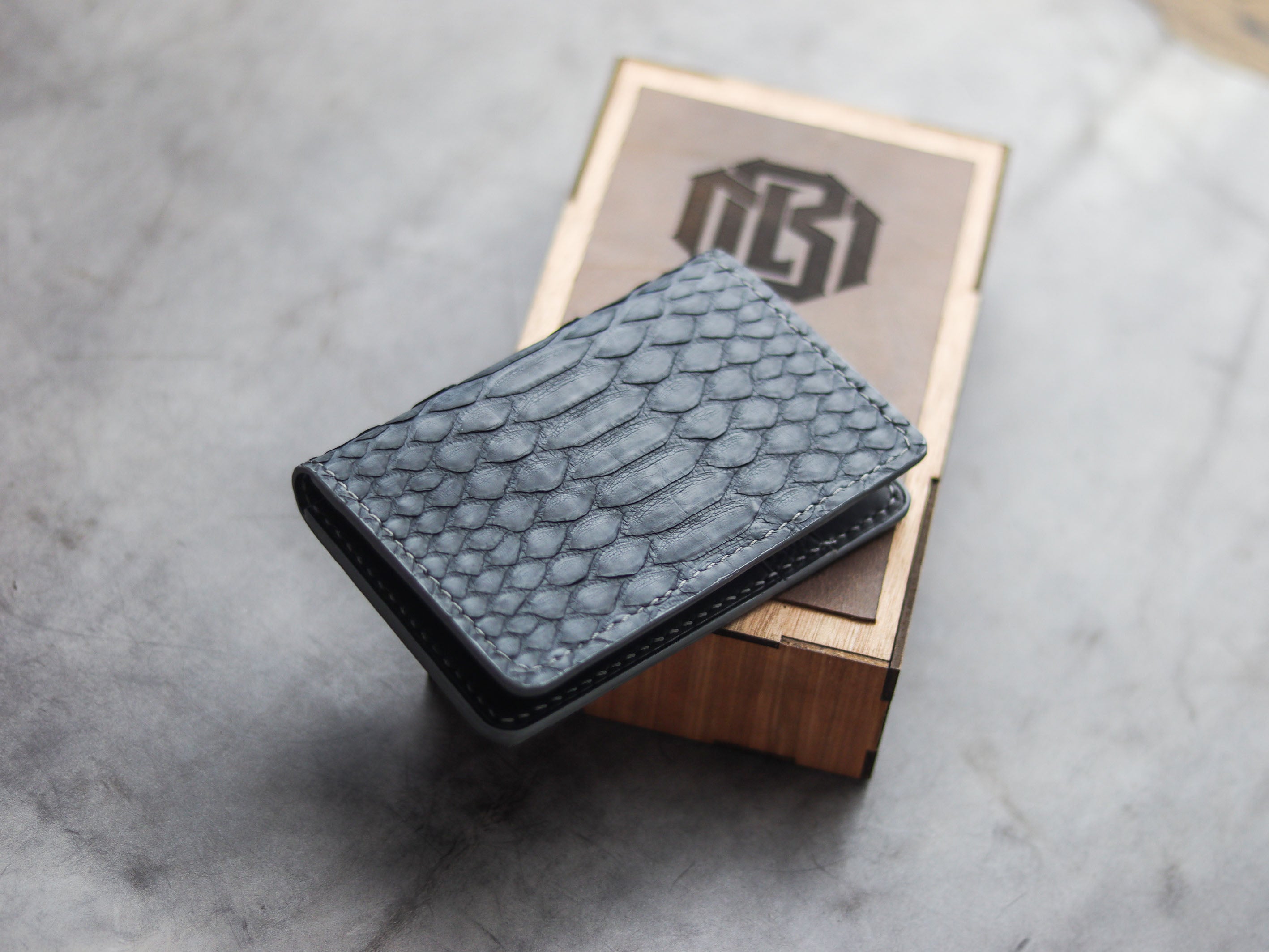 Luxury Hand-Crafted Exotic Python Skin Wallets - Leather-Man