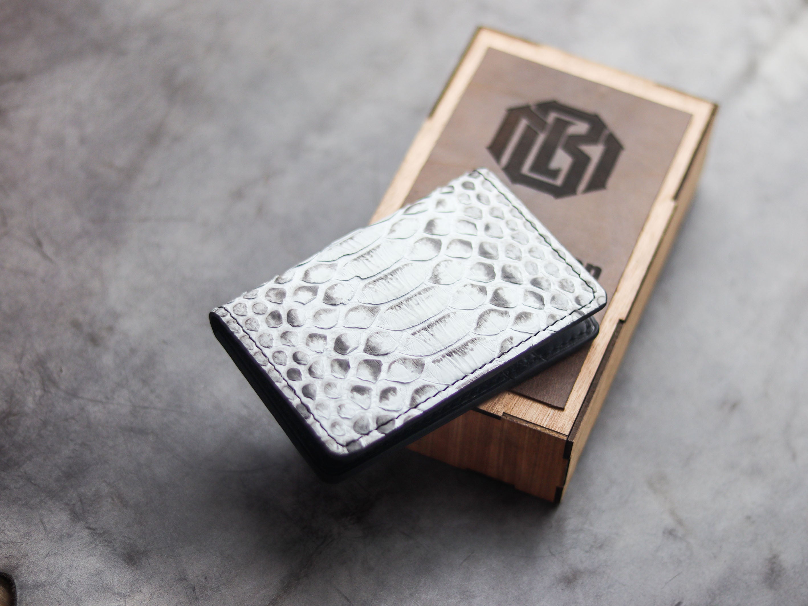 Luxury Hand-Crafted Exotic Python Skin Wallets - Leather-Man
