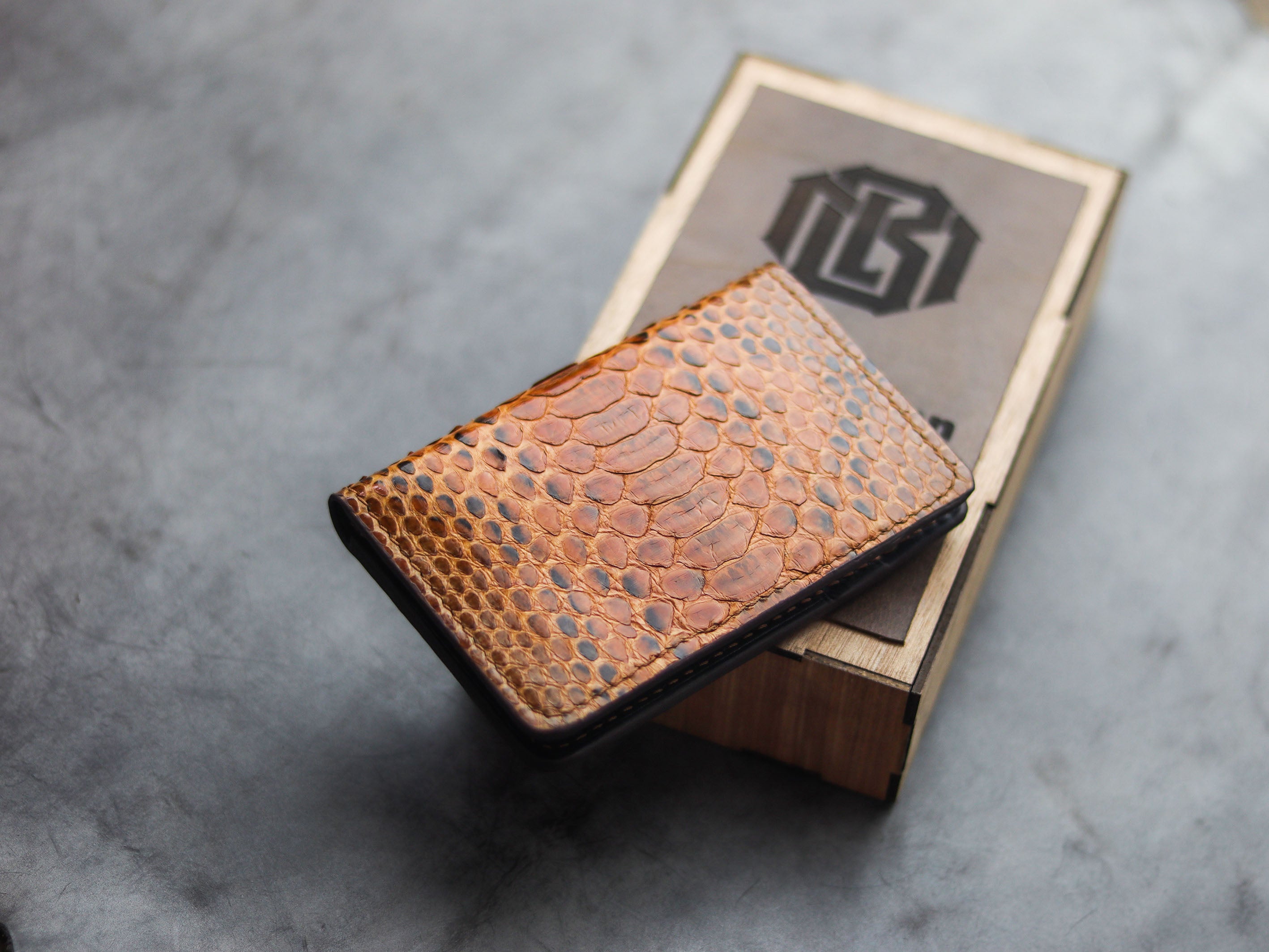 Luxury Hand-Crafted Exotic Python Skin Wallets - Leather-Man