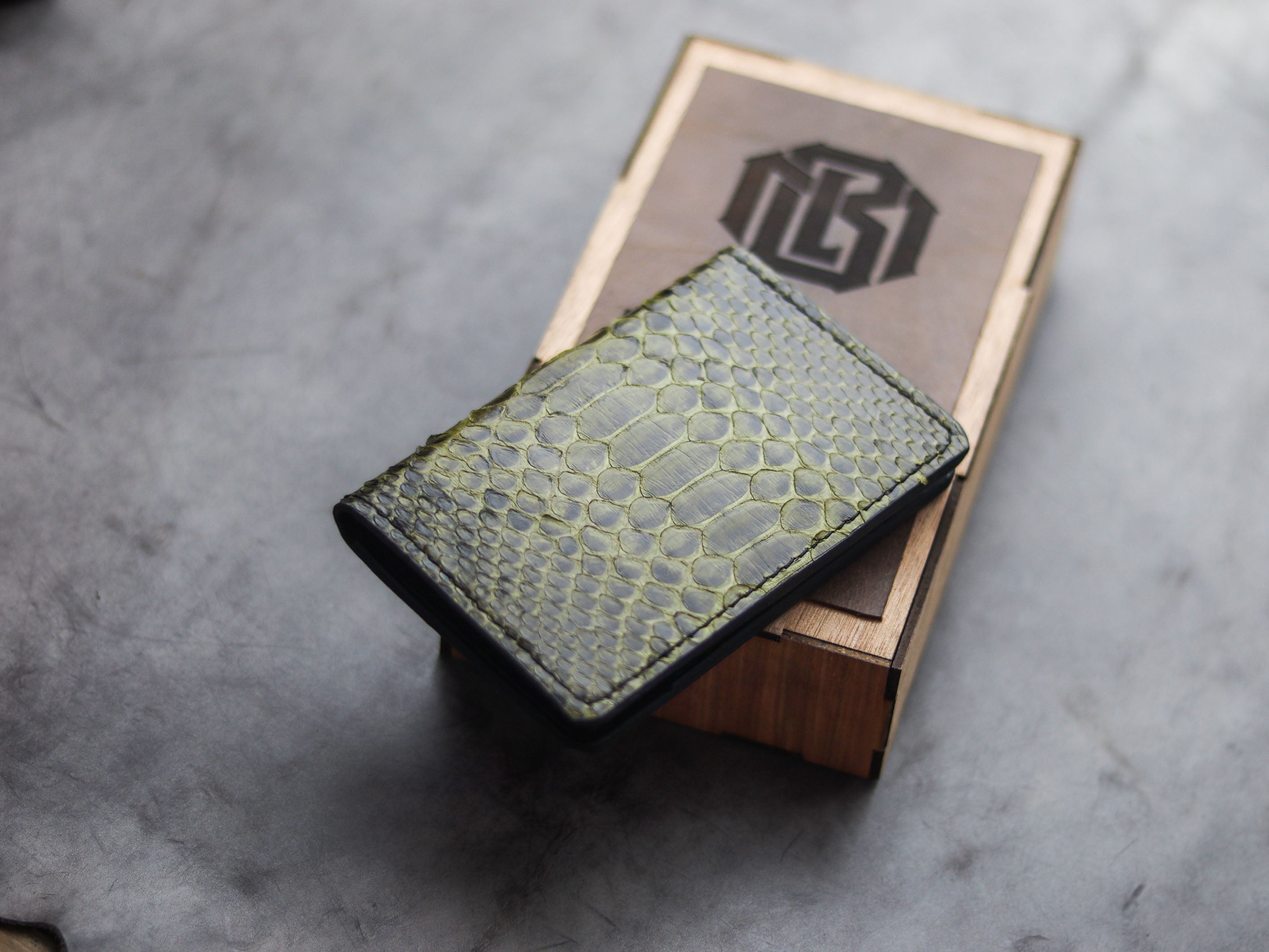 Luxury Hand-Crafted Exotic Python Skin Wallets - Leather-Man