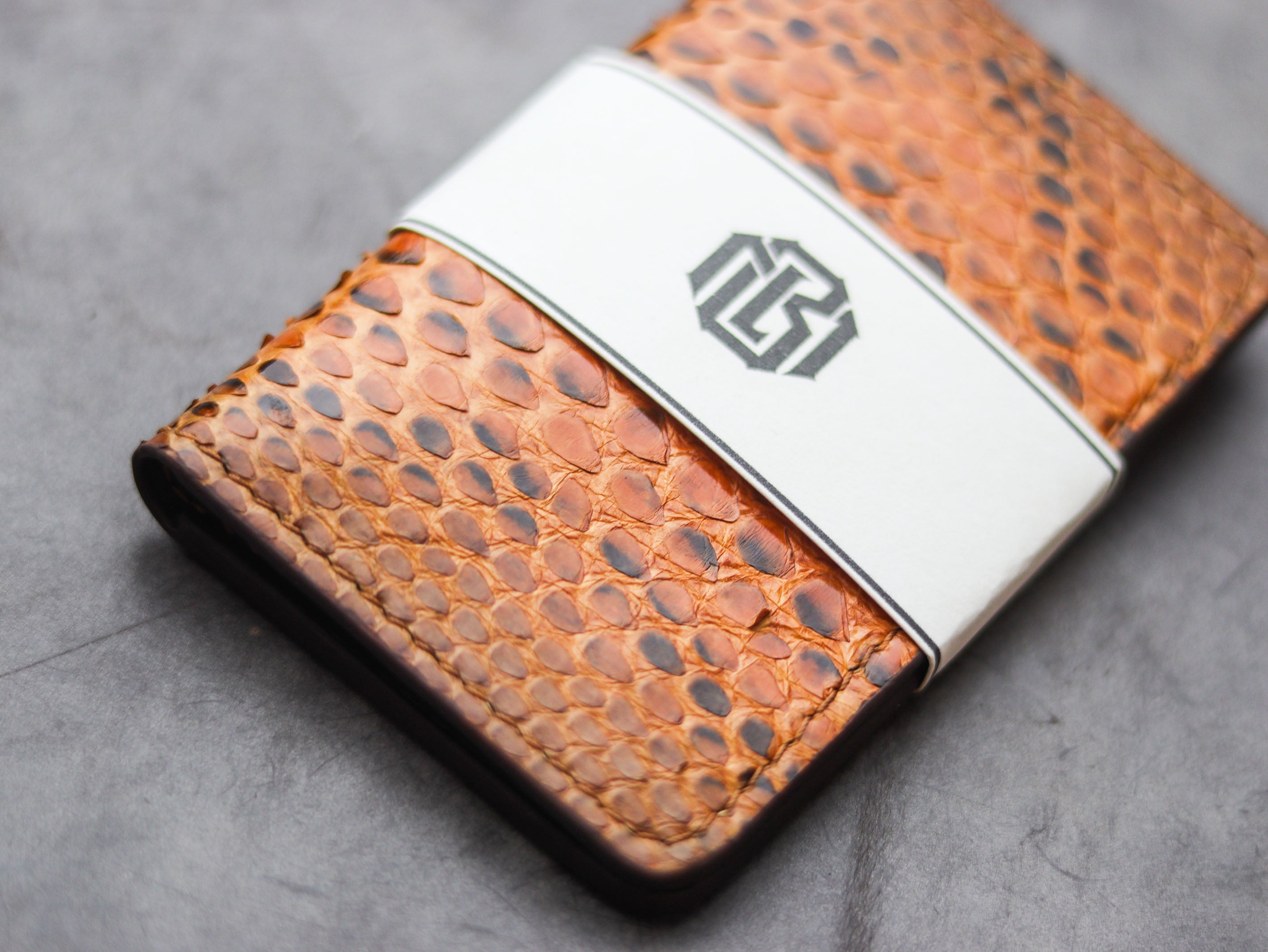 ARTEMUS - BIFOLD WALLET COPPER BROWN PYTHON SKIN