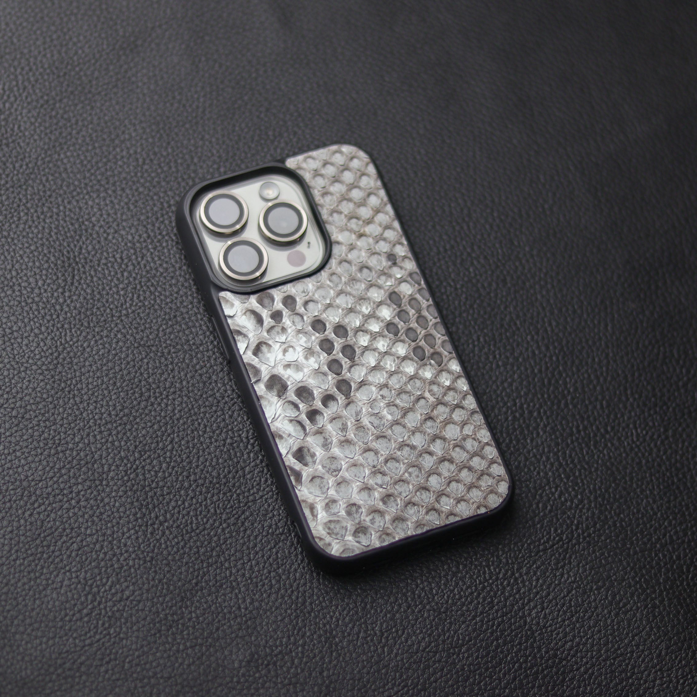 NATURAL PYTHON SKIN PHONE CASE