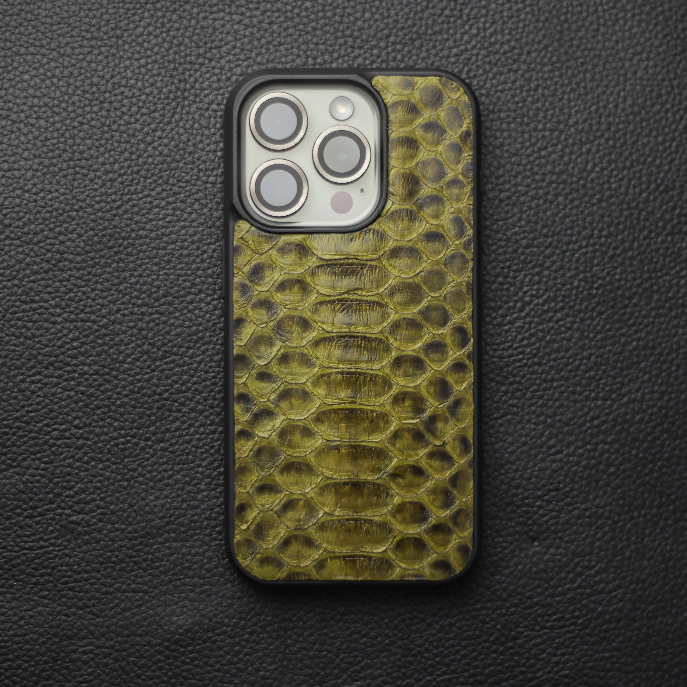 JUNIPER GREEN PYTHON SKIN PHONE CASE (CENTER SCALES)