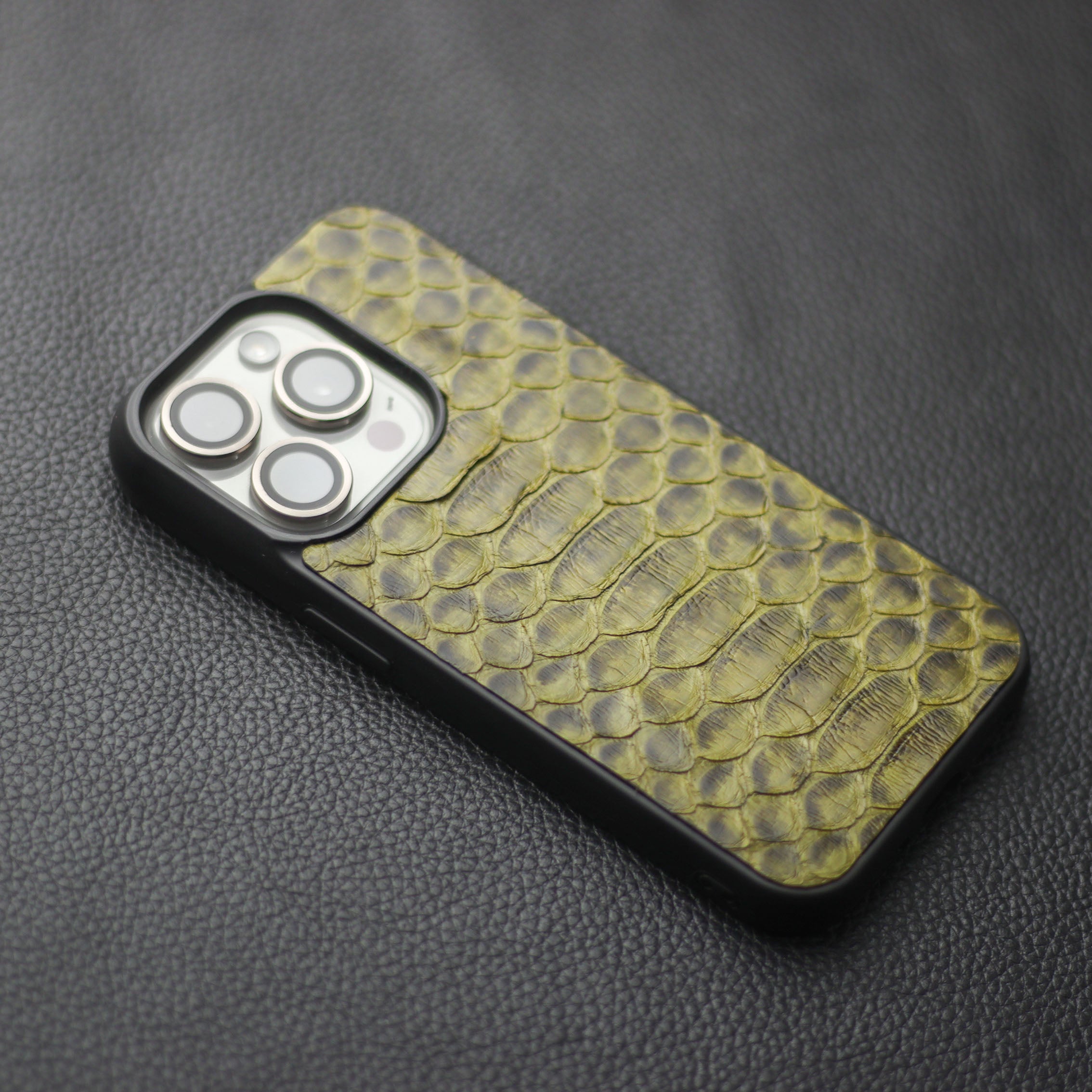 JUNIPER GREEN PYTHON SKIN PHONE CASE (CENTER SCALES)