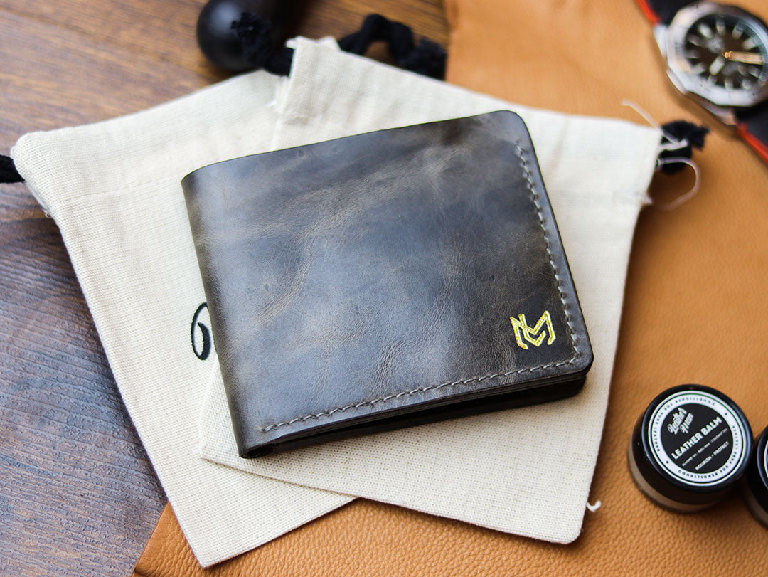 MAXIMUS - MIDNIGHT GRAY WAX PULL UP LEATHER
