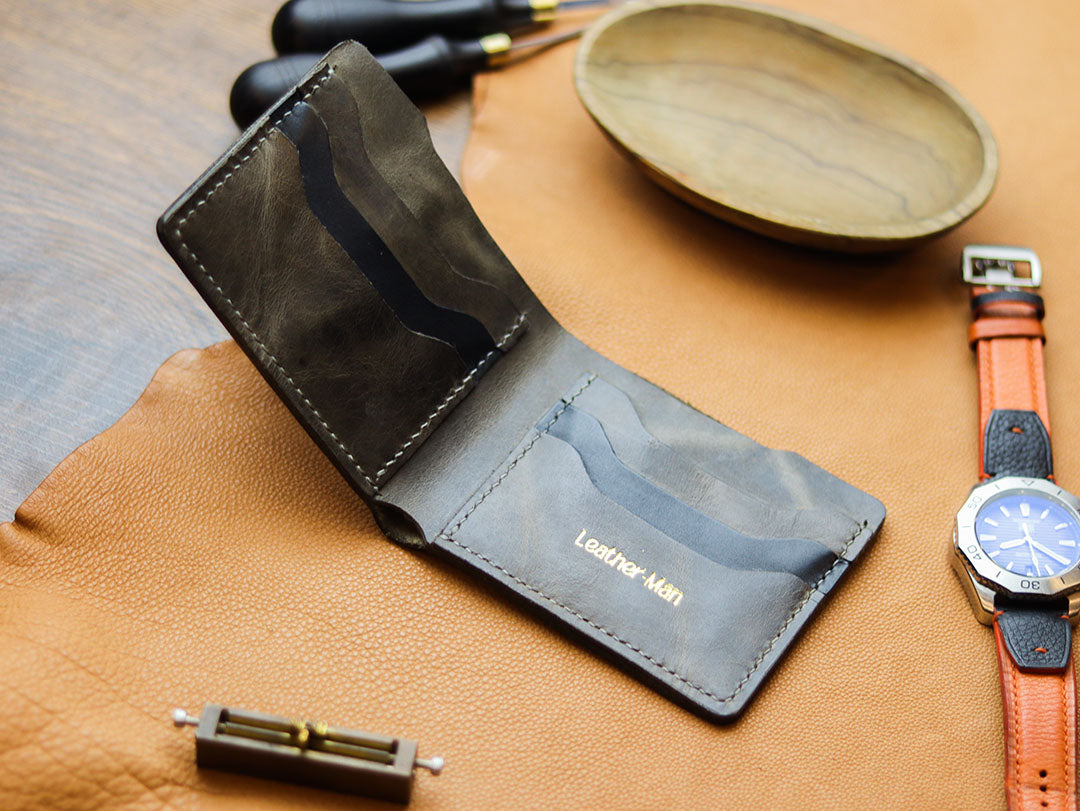 MAXIMUS - MIDNIGHT GRAY WAX PULL UP LEATHER