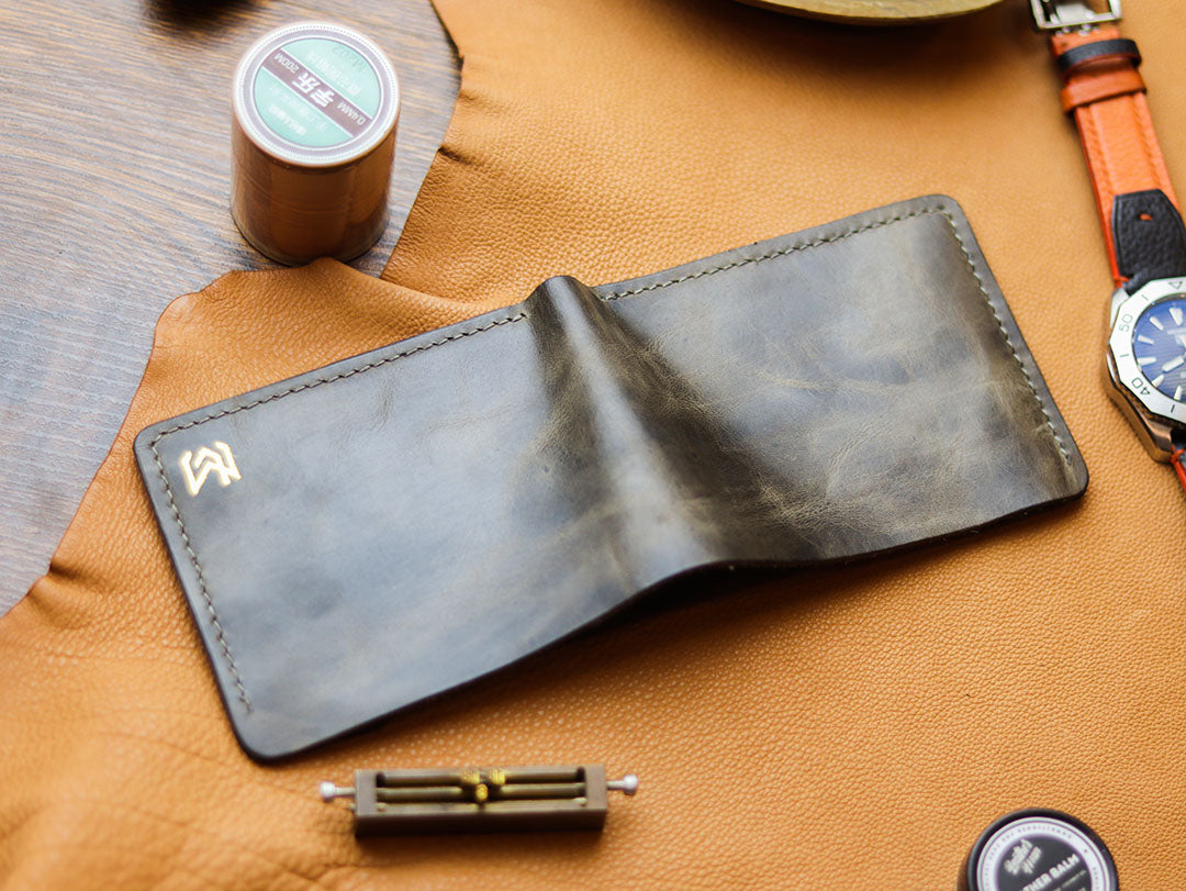 MAXIMUS - MIDNIGHT GRAY WAX PULL UP LEATHER