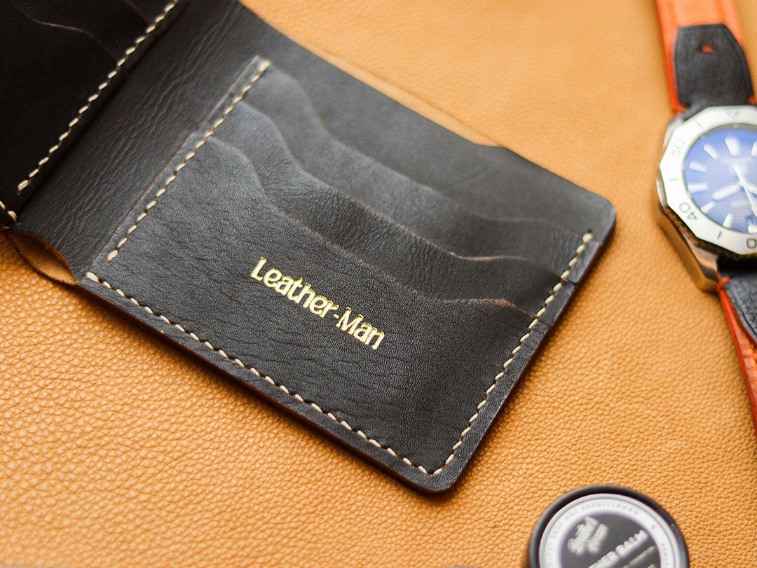 MAXIMUS - HORWEEN BLACK VEG TAN LEATHER