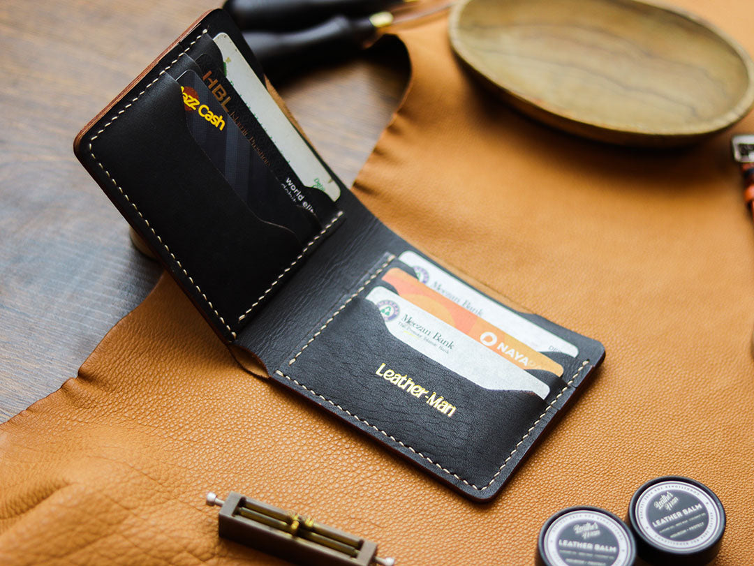 MAXIMUS - HORWEEN BLACK VEG TAN LEATHER