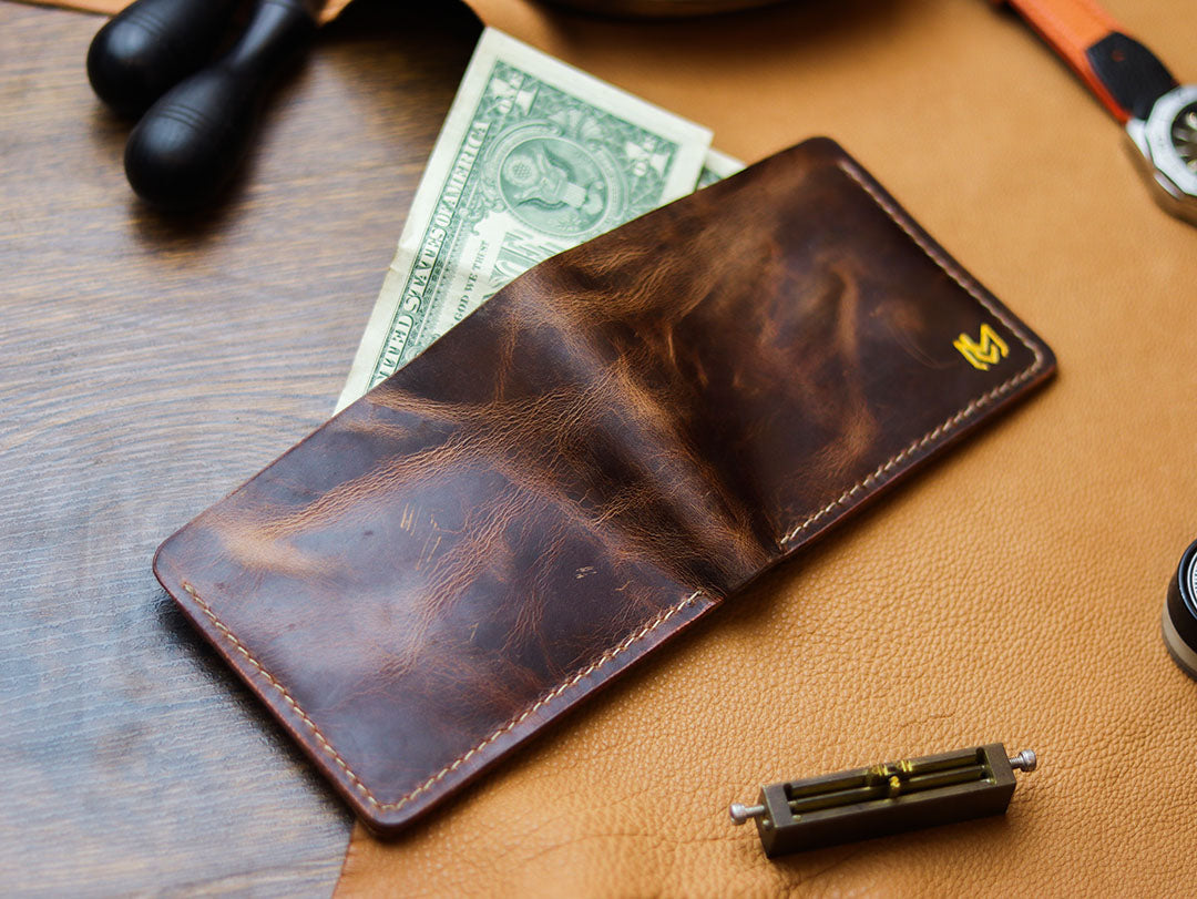 MAXIMUS - WHISKY BROWN WAX PULL UP LEATHER
