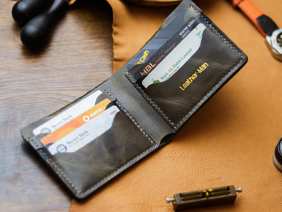 MAXIMUS - MIDNIGHT GRAY WAX PULL UP LEATHER