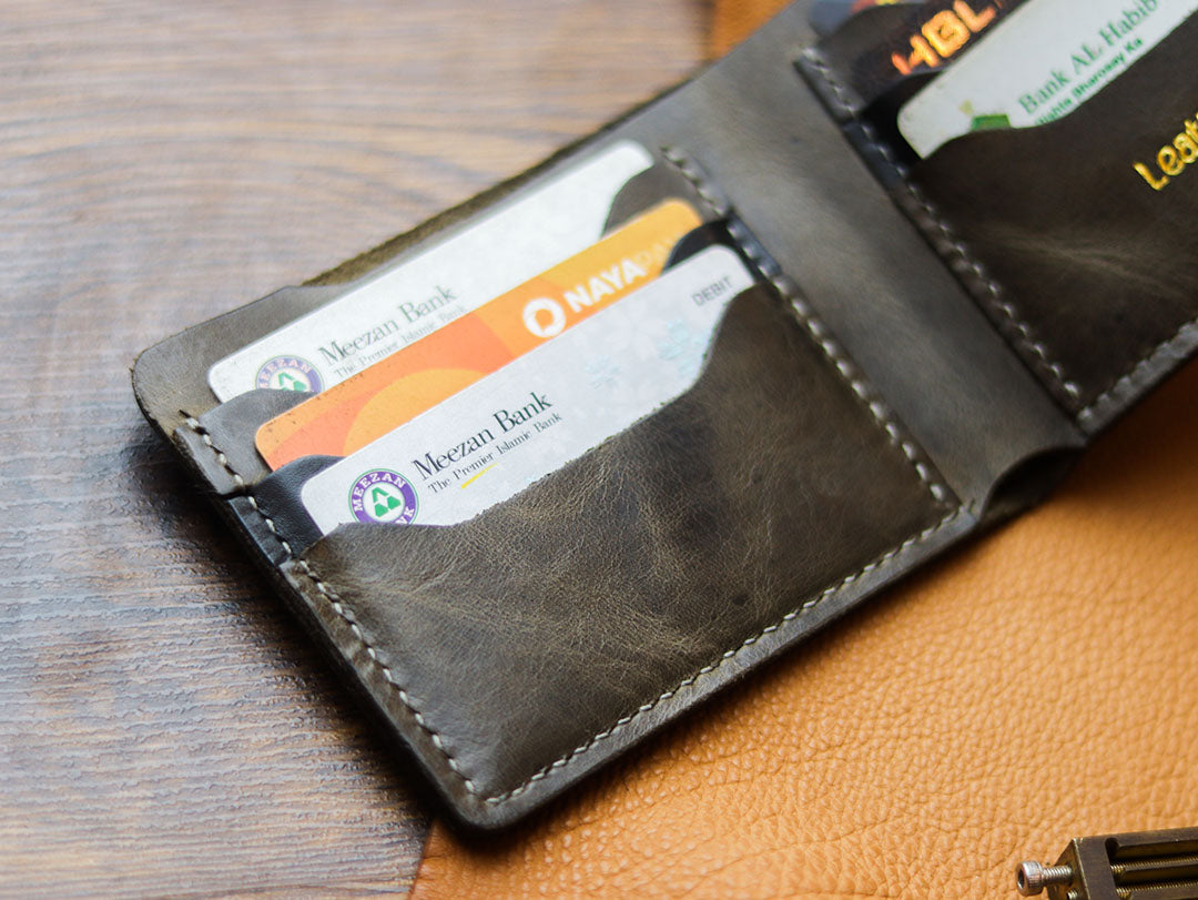 MAXIMUS - MIDNIGHT GRAY WAX PULL UP LEATHER
