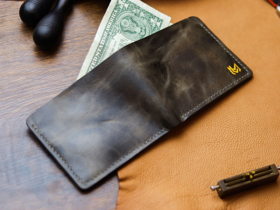 MAXIMUS - MIDNIGHT GRAY WAX PULL UP LEATHER