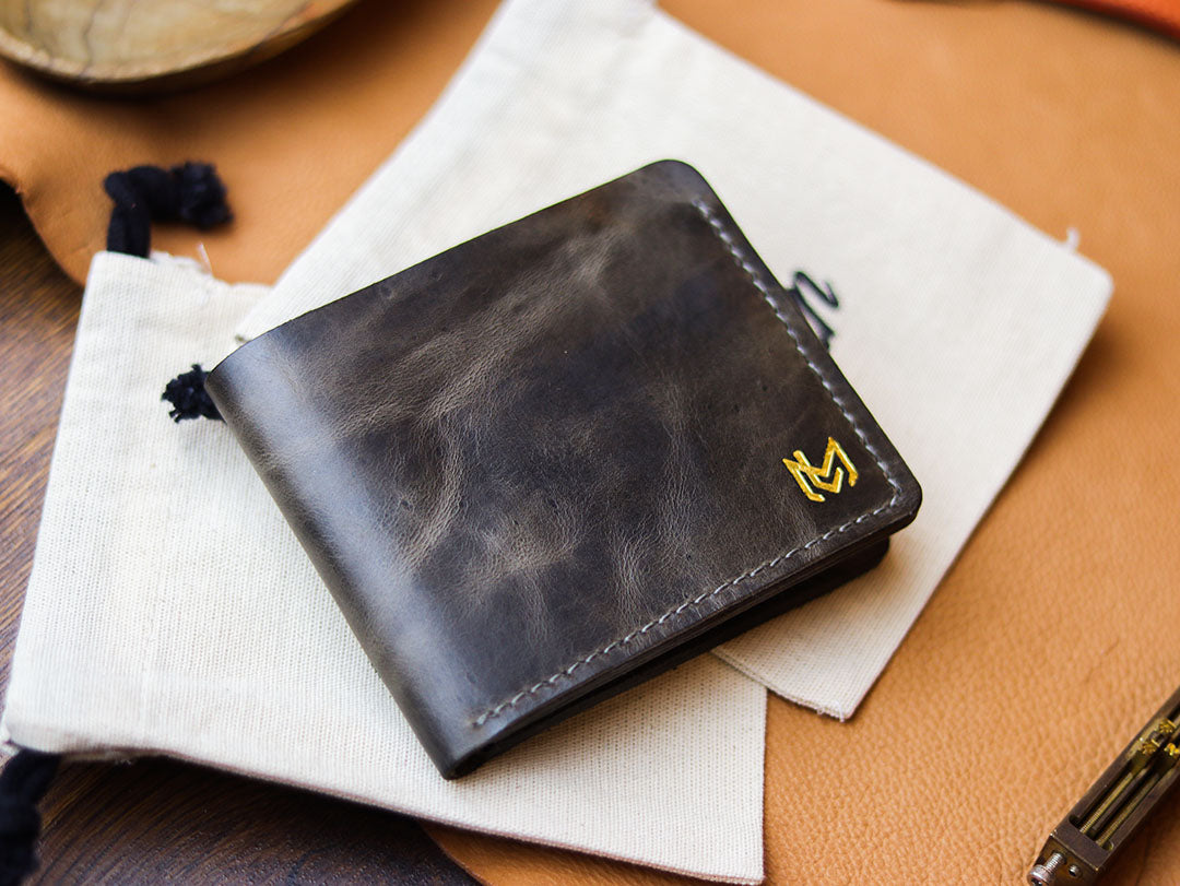 MAXIMUS - MIDNIGHT GRAY WAX PULL UP LEATHER