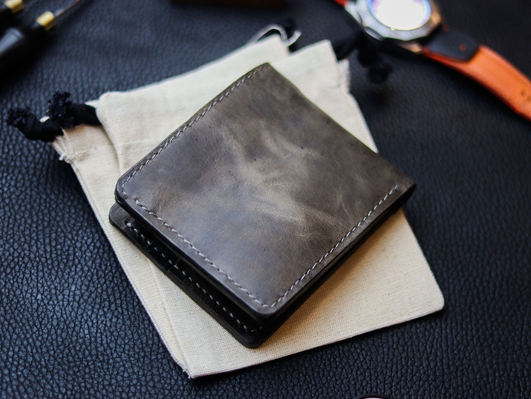 MAXIMUS PRO - MIDNIGHT GRAY WAX PULL UP LEATHER