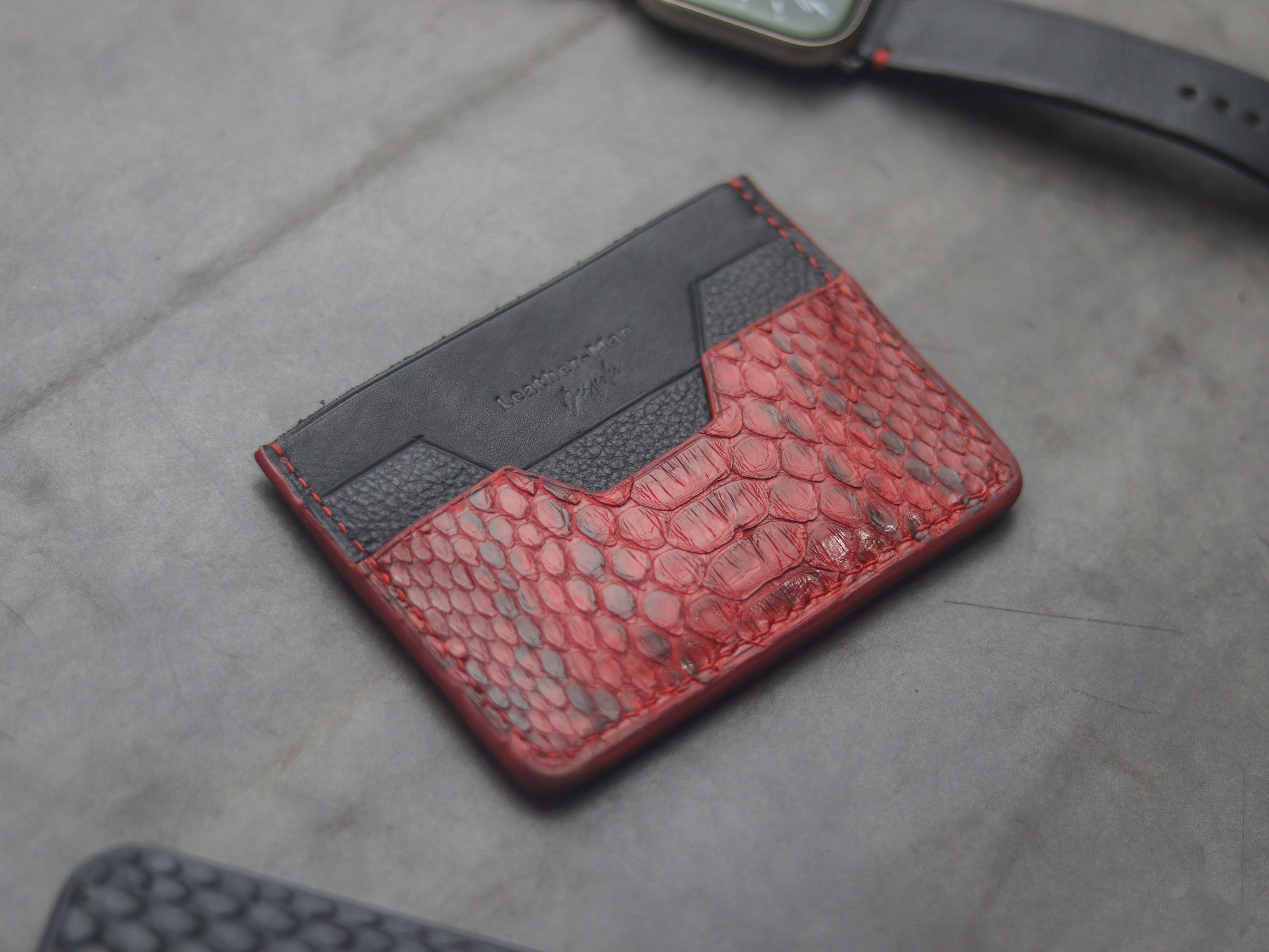 Luxury Premium Exotic Python Snake Skin Wallets - Leather-Man