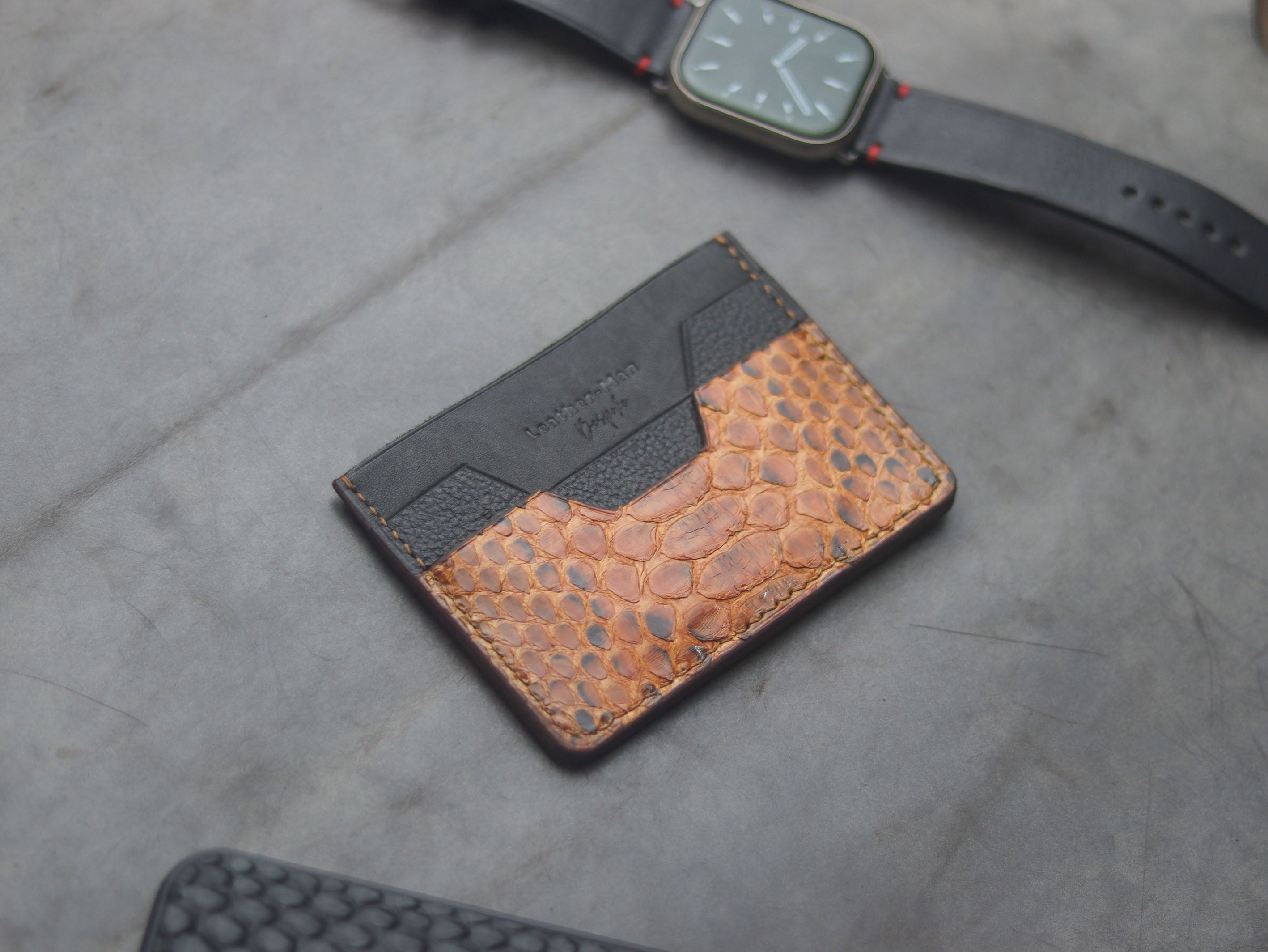 Luxury Premium Exotic Python Snake Skin Wallets - Leather-Man