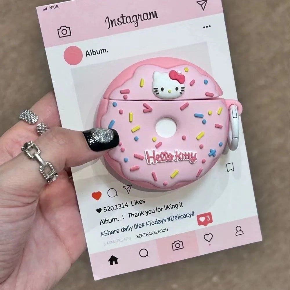 Hello Kitty Donut Airpods Case-GRIP grip