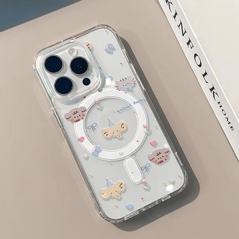 Bear Magnetic Phone Case-Grip grip