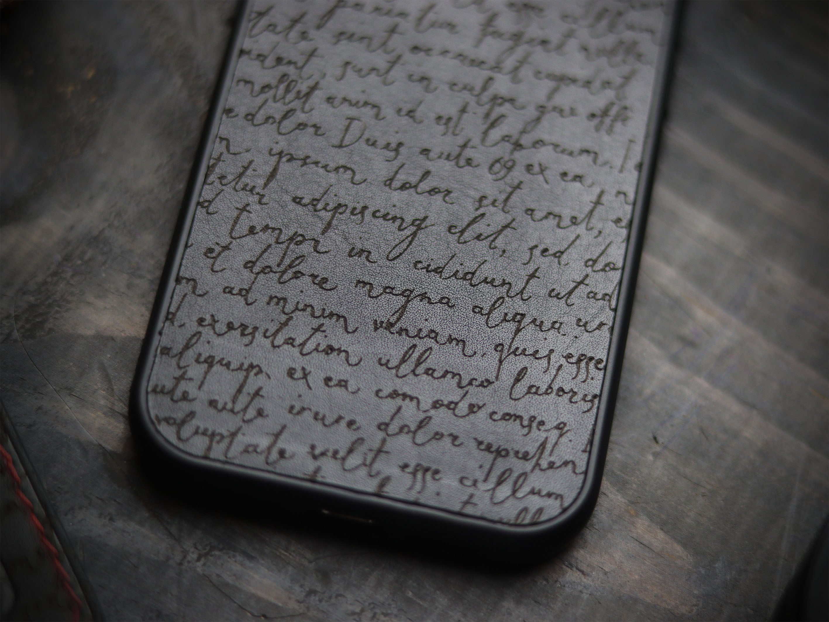 E3 ENGRAVED PHONE CASE - PHANTOM BLACK