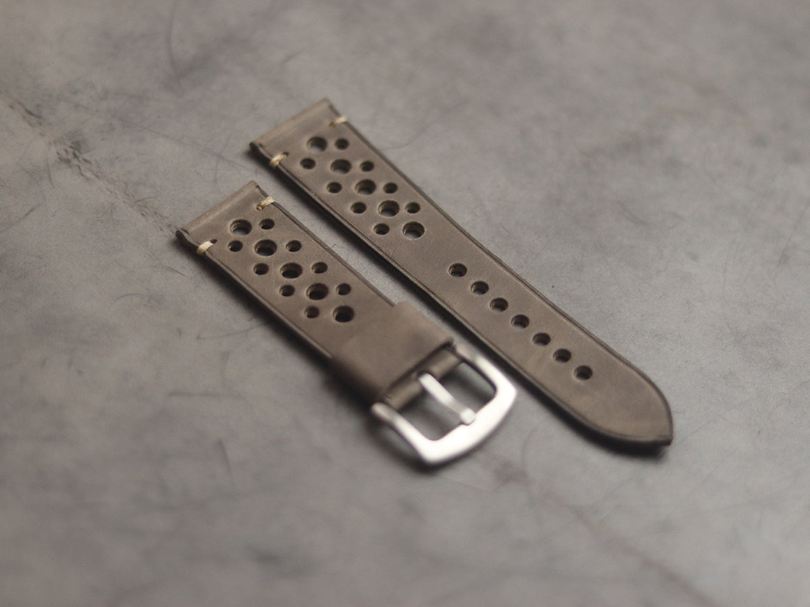 CHARCOAL GREY RALLY HAND-CRAFTED LEATHER WATCH STRAPS