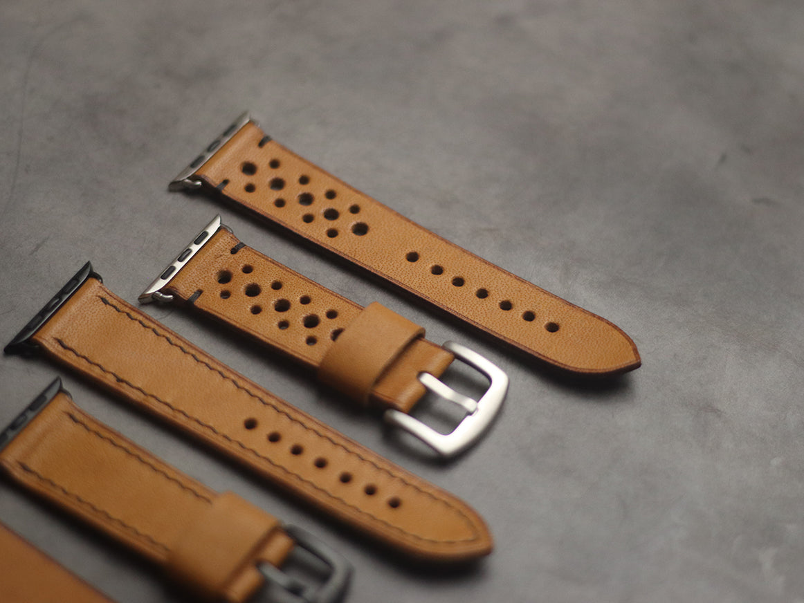 MUSTARD RALLY HAND-CRAFTED APPLE WATCH STRAPS