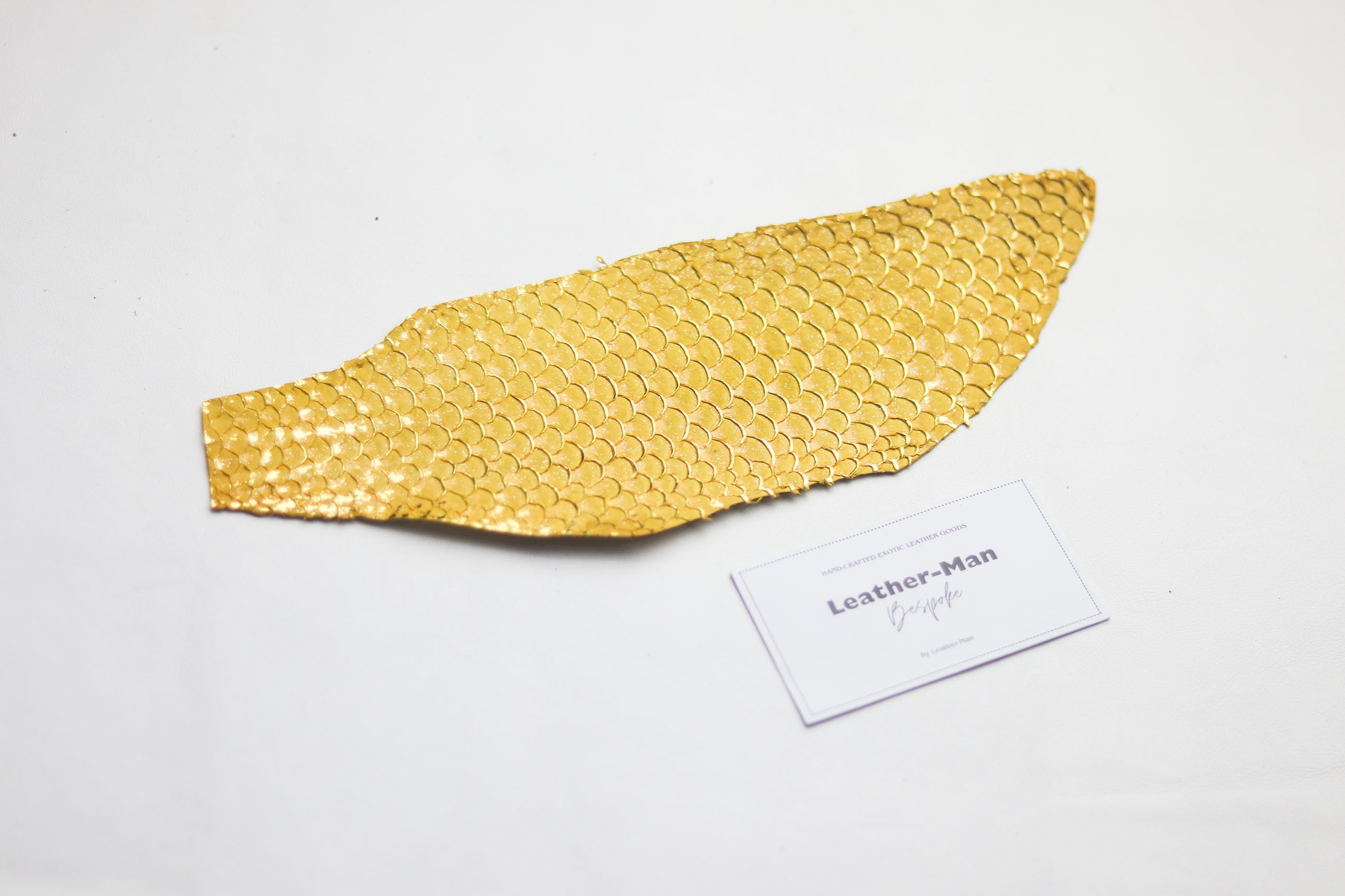 TILAPIA FISH SKIN WATCH STRAPS -CANARY YELLOW