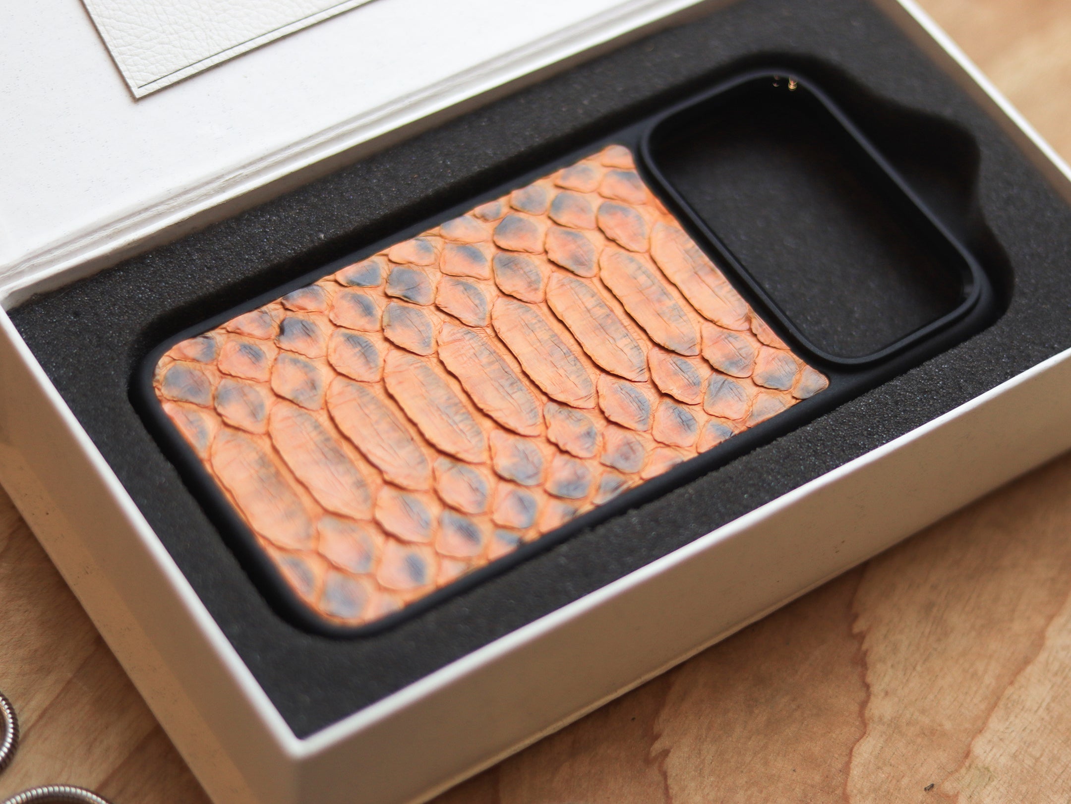 COPPER BROWN PYTHON SKIN MAGSAFE CASE