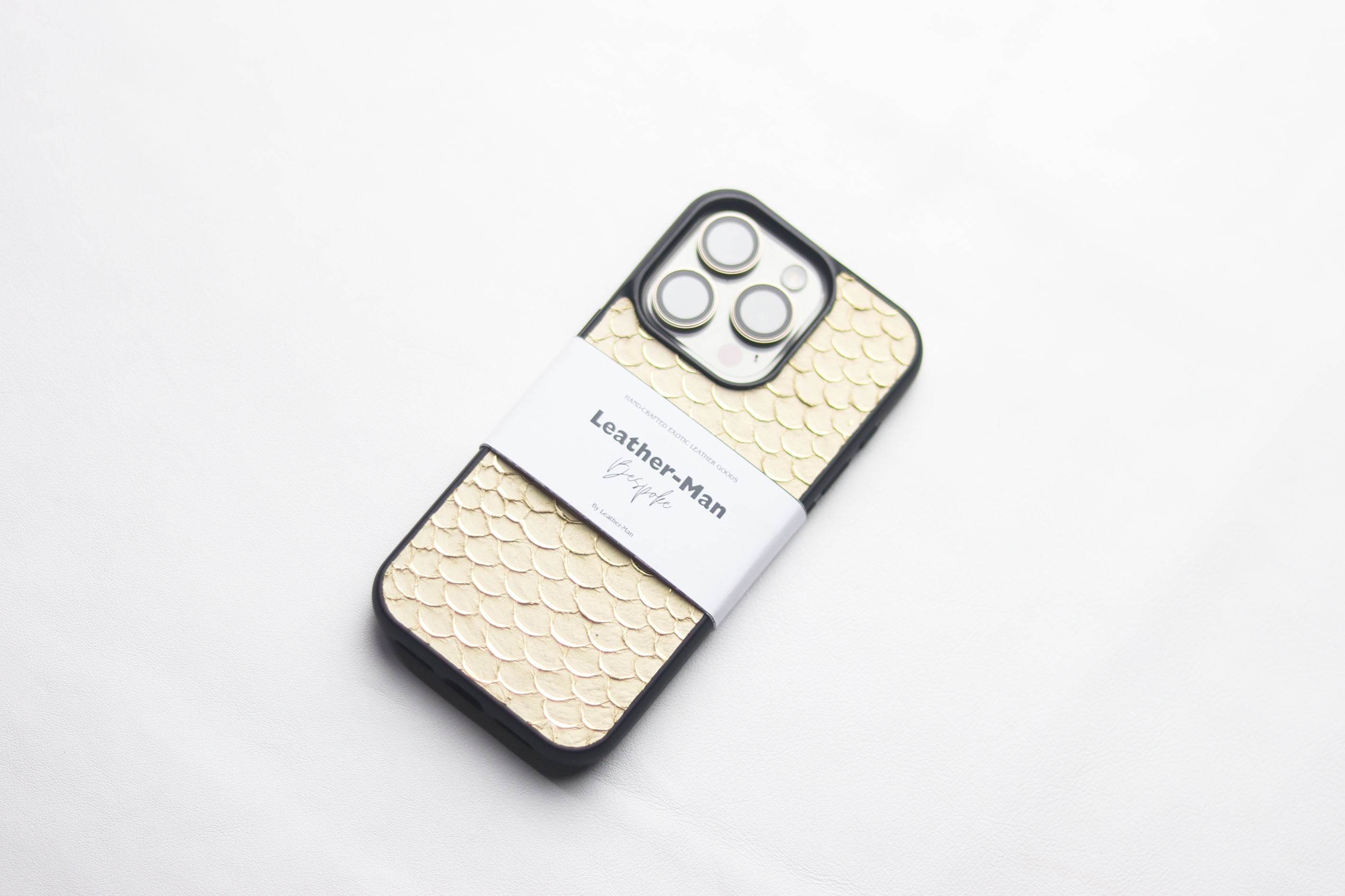 ALABASTER WHITE TILAPIA FISH SKIN PHONE CASE