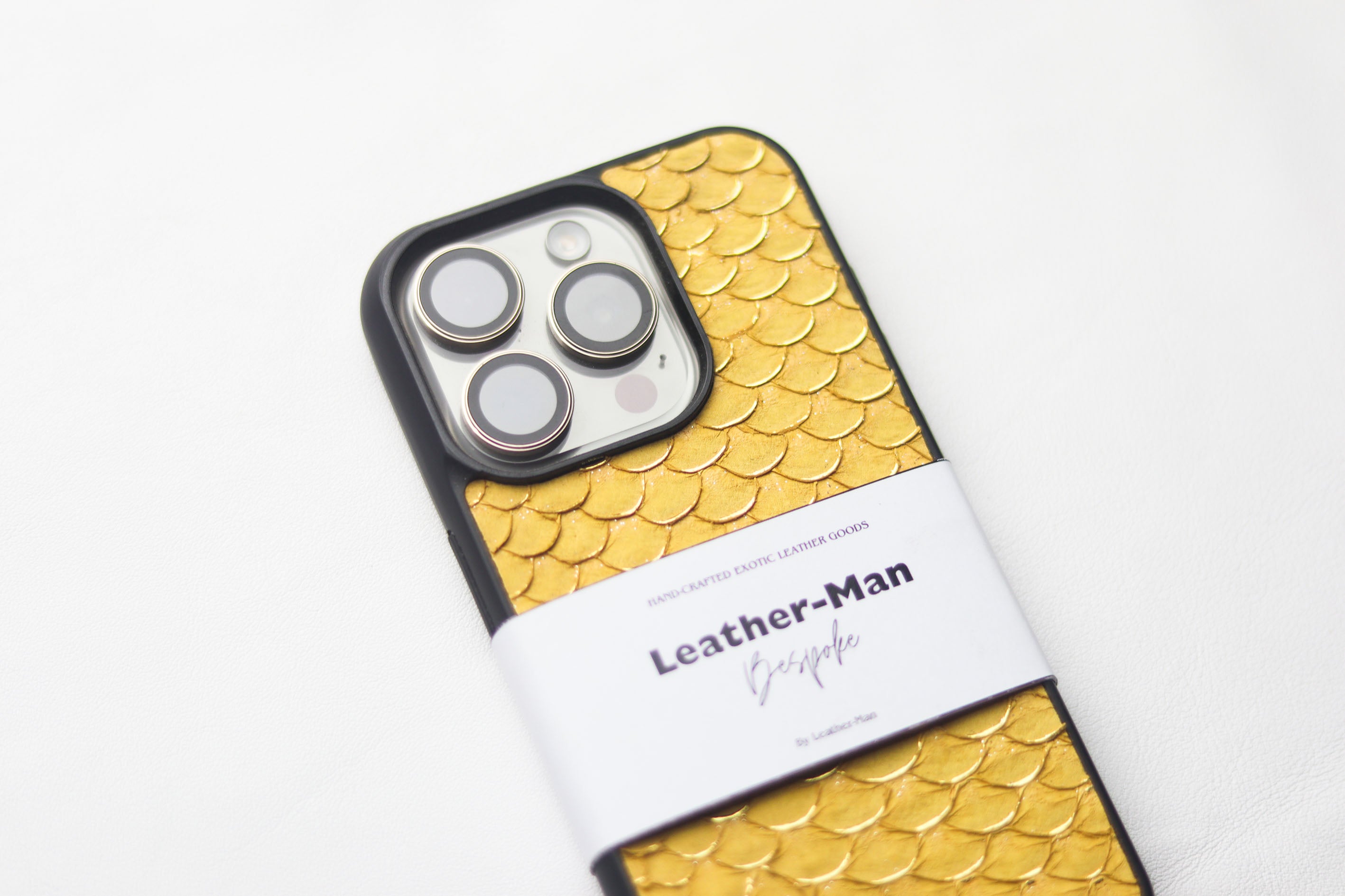 CANARY YELLOW TILAPIA FISH SKIN PHONE CASE