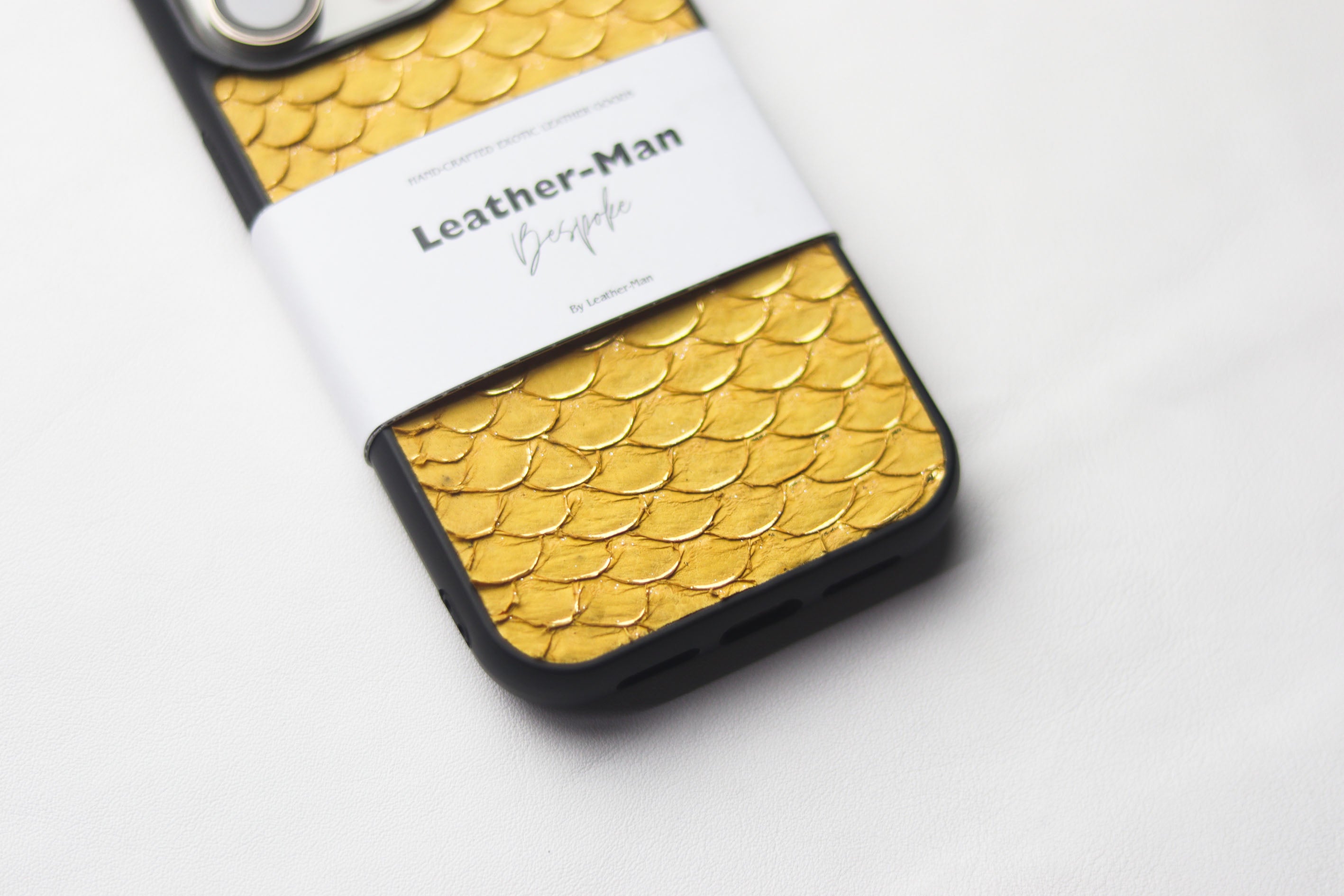 CANARY YELLOW TILAPIA FISH SKIN PHONE CASE